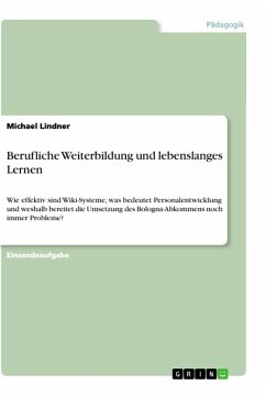 Berufliche Weiterbildung und lebenslanges Lernen - Lindner, Michael