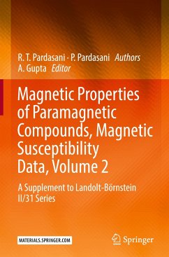 Magnetic Properties of Paramagnetic Compounds, Magnetic Susceptibility Data, Volume 2 - Pardasani, R.T.;Pardasani, P.