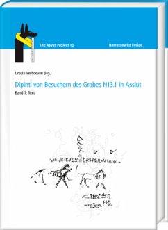 Dipinti von Besuchern des Grabes N13.1 in Assiut, 2 Teile