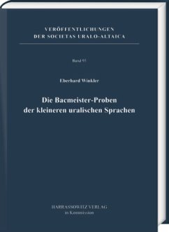 Die Bacmeister-Proben der kleineren uralischen Sprachen - Winkler, Eberhard