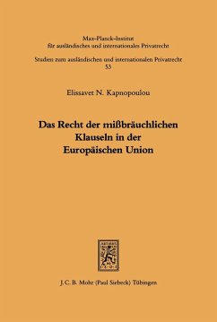 Cover Das Recht der mißbräuchlichen Klauseln in der Europäischen Union (eBook, PDF)