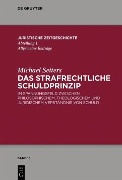 Das strafrechtliche Schuldprinzip (eBook, PDF) - Seiters, Michael