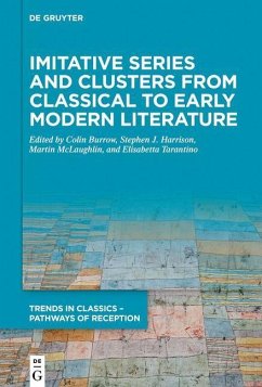 Cover Imitative Series and Clusters from Classical to Early Modern Literature (eBook, PDF)