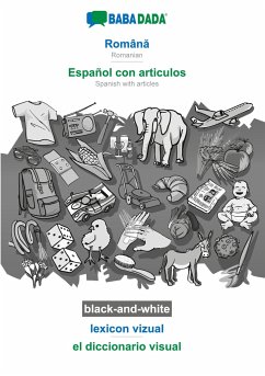 BABADADA black-and-white, Român¿ - Español con articulos, lexicon vizual - el diccionario visual - Babadada Gmbh