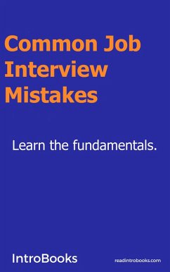 Cover Common Job Interview Mistakes (eBook, ePUB)