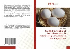 Crédibilité, validité et hypothèses dans la méthodologie d'évaluation des programmes - Nkwake, Apollo