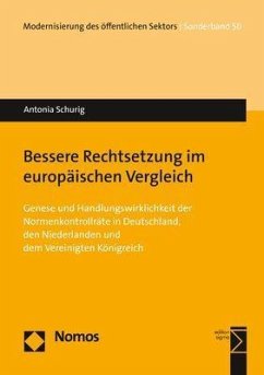 Cover Bessere Rechtsetzung im europäischen Vergleich