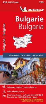 Bulgaria - Michelin National Map 739 - Michelin Bulgarien