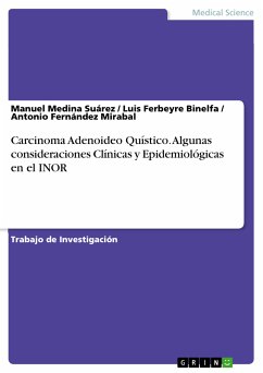 Carcinoma Adenoideo Quístico. Algunas consideraciones Clínicas y Epidemiológicas en el INOR (eBook, PDF) - Medina Suárez, Manuel; Ferbeyre Binelfa, Luis; Fernández Mirabal, Antonio