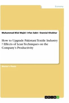 How to Upgrade Pakistani Textile Industry ? Effects of Lean Techniques on the Company¿s Productivity