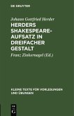 Herders Shakespeare-Aufsatz in dreifacher Gestalt (eBook, PDF)