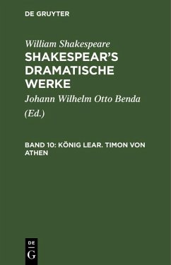 König Lear. Timon von Athen (eBook, PDF) - Shakespeare, William