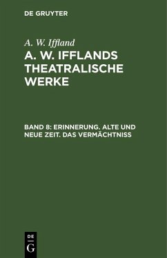 Cover Erinnerung. Alte und neue Zeit. Das Vermächtniß (eBook, PDF)