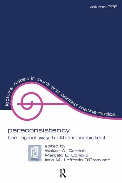 Paraconsistency (eBook, PDF) - Carnielli, Walter Alexandr; Coniglio, Marcelo; D'Ottaviano, Itala Maria Lof
