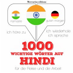Cover 1000 wichtige Wörter auf Hindi für die Reise und die Arbeit (MP3-Download)