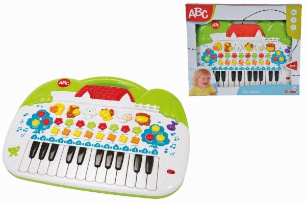 Simba 104018188 - ABC Tier-Keyboard, mit verschiedenen Sounds und Einstellfunktionen, 28x39cm, ab 3 Jahre Simba 104018188 - ABC Tier-Keyboard, mit verschiedenen Sounds und Einstellfunktionen, 28x39cm, ab 3 Jahre