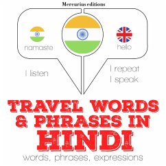 Cover Travel words and phrases in Hindi (MP3-Download)