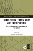 Institutional Translation and Interpreting (eBook, PDF)