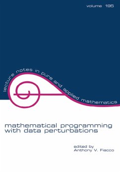 Mathematical Programming with Data Perturbations (eBook, ePUB)