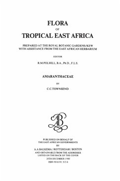 Cover Flora of Tropical East Africa -Amaranthaceae (1985) (eBook, ePUB)