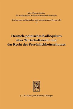 Cover Deutsch-polnisches Kolloquium über Wirtschaftsrecht und das Recht des Persönlichkeitsschutzes (eBook, PDF)
