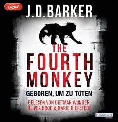 Geboren, um zu töten / The Fourth Monkey Bd.1 (2 MP3-CDs) (Mängelexemplar) - Barker, J. D.