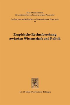 Cover Empirische Rechtsforschung zwischen Wissenschaft und Politik (eBook, PDF)