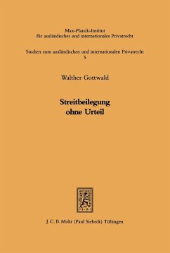 Streitbeilegung ohne Urteil (eBook, PDF) - Gottwald, Walther