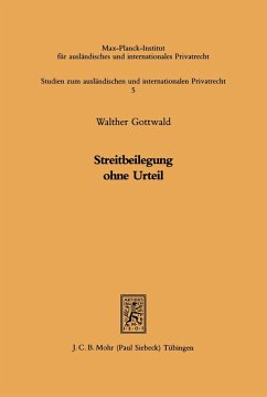 Cover Streitbeilegung ohne Urteil (eBook, PDF)