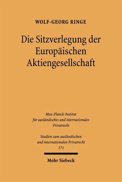 Die Sitzverlegung der Europäischen Aktiengesellschaft (eBook, PDF) - Ringe, Wolf-Georg