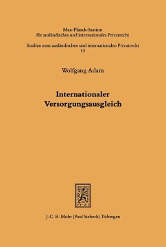 Internationaler Versorgungsausgleich (eBook, PDF) - Adam, Wolfgang