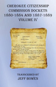 Cherokee Citizenship Commission Dockets Volume IV