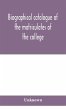 Biographical catalogue of the... - Bild 1