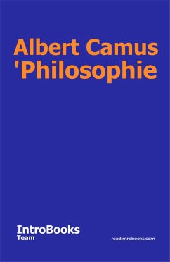 Cover Albert Camus 'Philosophie (eBook, ePUB)