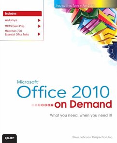 Microsoft Office 2010 On Demand (eBook, ePUB) - Johnson, Steve; Perspection, Inc.