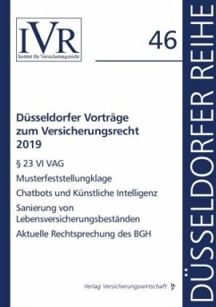 Düsseldorfer Vorträge zum Versicherungsrecht 2019