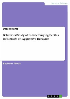 Behavioral Study of Female Burying Beetles. Influences on Aggressive Behavior (eBook, PDF)