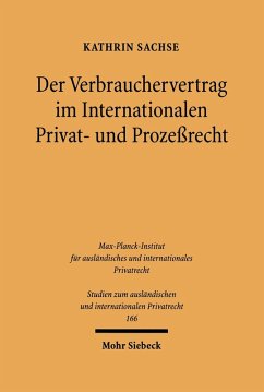 Der Verbrauchervertrag im Internationalen Privat- und Prozeßrecht (eBook, PDF) - Sachse, Kathrin