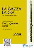 Flute Quartet score &quote;La Gazza Ladra&quote; overture (fixed-layout eBook, ePUB)