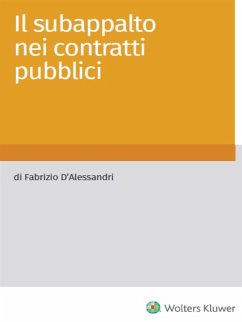 Cover Il subappalto nei contratti pubblici (eBook, PDF)