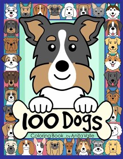 100 Dogs Coloring Book - Valle, Anita