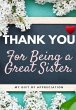 Thank You For Being A Great Sister - Bild 1