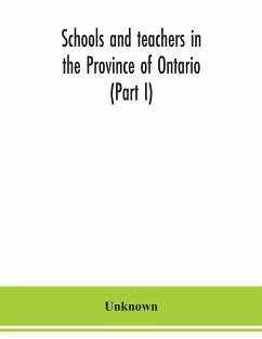 Schools and teachers in the Province of Ontario (Part I) Public and Separate Schools November 1949 - Unknown