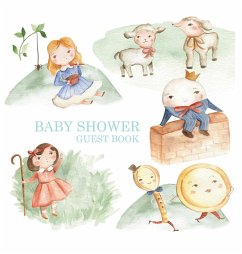 Nursery Rhyme Baby Shower Guest Book - Bell, Lulu And