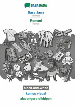 BABADADA black-and-white, Basa Jawa - Romani, kamus visual - alavengoro dikhipen - Babadada Gmbh