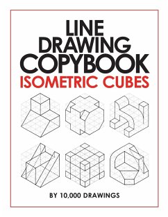 Line Drawing Copybook Isometric Cubes - Drawings