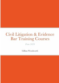 Civil Litigation & Evidence on The Bar Courses from 2020 - Woodworth, Gillian