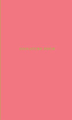 Cover Signature Poem