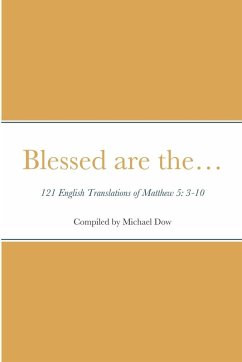Cover Blessed are the... 121 English Translations of Matthew 5