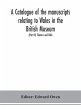 A catalogue of the manuscripts relating... - Bild 1